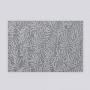 Салфетка кухонная «Тропические листья», 45?30 см, цвет серый