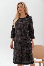 Платье Эриса (черный/мозаика) Р11-1012