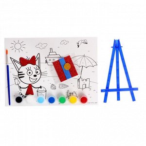 Картина для росписи по номерам «Три Кота» на картоне