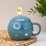 Кружка &quot;Cosmonaut moon&quot;, green (420 ml)