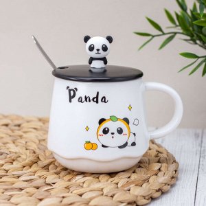 Кружка "Happy panda lies", white (310 ml)