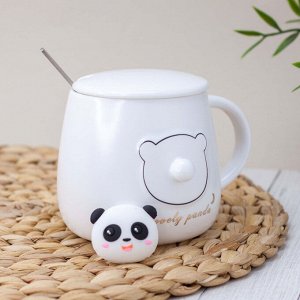 Кружка "Head panda", white (420 ml)