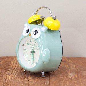 Часы-будильник "Owl", green