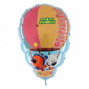 2002-02 Шар-фигура, фольга, "Ми-ми-мишки на воздушном шаре" (GRABO), 28"/70 см