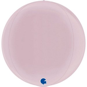 74122PP Шар 3D сфера, фольга,  18"/46 см, розовый (GRABO)