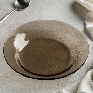 Тарелка мелкая «Уоркшоп Броунз», d=22 см, цвет коричневый