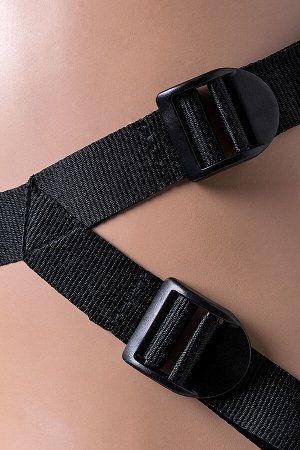 Страпон на креплении TOYFA RealStick Strap-On Harley, TPR, телесный, 17,3 см