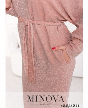 Платье №558-1-розовый