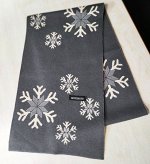Осенне-зимний кашемировый шарф (серый)