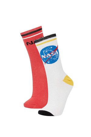 Женские носки из 2 пар хлопковых носков с лицензией NASA
