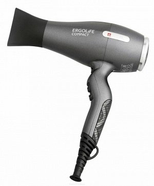 Dewal Профессиональный фен для волос / ErgoLife Compact 03-002 Grafit, серый, 2000 Вт