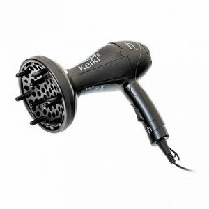 Harizma Компактный фен для волос со складной ручкой Keiki h10210, черный, 800-1000 Вт