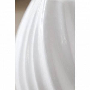 Ваза керамическая "Марелла", настольная, белая, 20 см