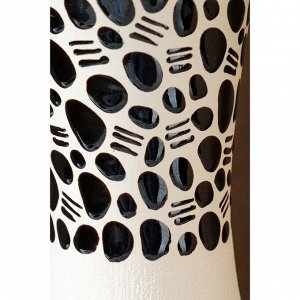 Ваза керамическая "Карина", настольная, камешки, 41 см