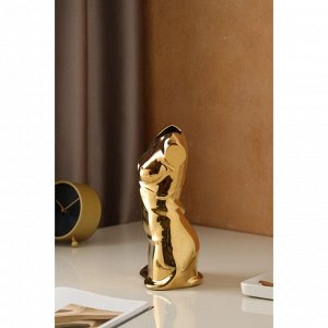 Ваза настольная "Венера", золотистая, керамика, 25 см