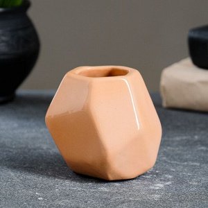 Набор кашпо с вазой "Геометрия" 9,5 / 19 см, бежевый