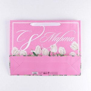 Пакет ламинированный  «Тюльпаны», L 40 ? 31 ? 11,5 см