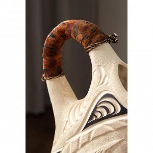 Ваза керамическая "Арго", напольная, под шамот, 69 см