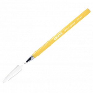 Ручка шариковая неавтоматическая Attache Bright colors желтый кор...