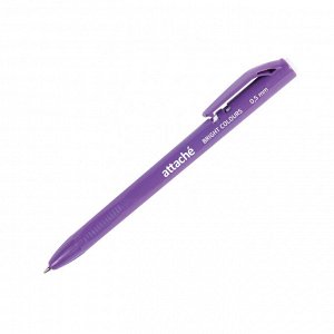 Ручка шариковая автоматическая Attache Bright colors фиолет корпу...