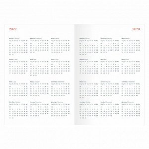Ежедневник датированный 2022 коричневый А5, 176л. Toronto AZ2042e...