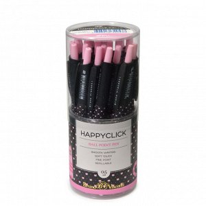 Ручка шариковая авто HappyClick Розовая кошечка 0,5 мм синяя 20-0...