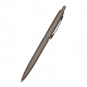 Ручка шариковая автоматическая SAN REMO серый металл,1мм, синяя, ...