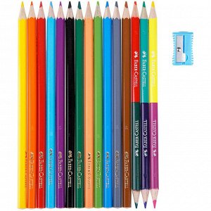 Карандаши цветные Faber-Castell Замок, 12цв.+6цв.+точилка, картон...