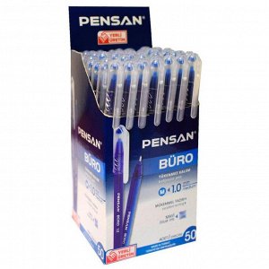 Ручка шариковая неавтоматическая Pensan Buro синие чернила 2270/5...