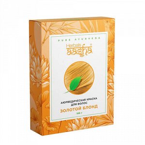 Аюрведическая краска для волос "Золотой Блонд" Aasha Herbals, 100 г