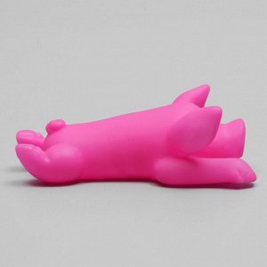 Игрушка пищащая "Буженина" для собак, 13 см, розовая