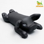 Игрушка пищащая &quot;Буженина&quot; для собак, 13 см, чёрная