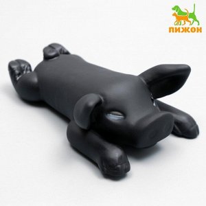 Пижон Игрушка пищащая &quot;Буженина&quot; для собак, 13 см, чёрная