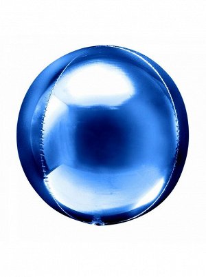Фольга шар сфера 3D Deco Bubble синий 20"/51 см