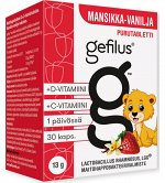 Кисломолочные бактерии Gefilus с витаминами C,D (клубника, ваниль) 30 шт