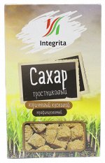 Сахар тростниковый коричневый неровными кусочками