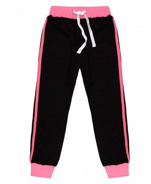 Черные спортивные брюки для девочки 79244-ДС18