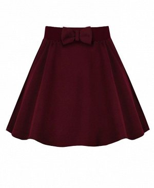 Бордовая школьная юбка для девочки 79067-ДШ21