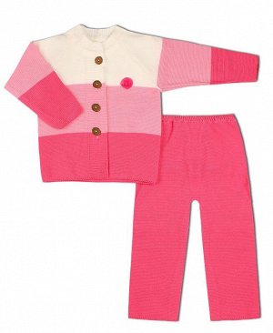 Вязаный костюм для малышей 39355-ПВ19