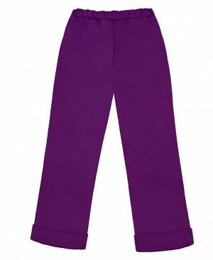 Теплые фиолетовые брюки для девочки 75753-ДО16