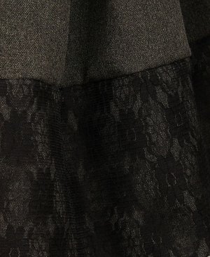 Школьная юбка со складками и гипюром для девочки 83377-ДШ21