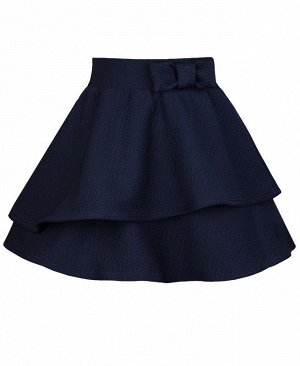 Синяя школьная юбка для девочки 83338-ДШ21