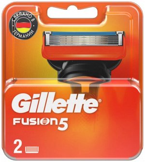 Gillette сменные кассеты Fusion, 2шт