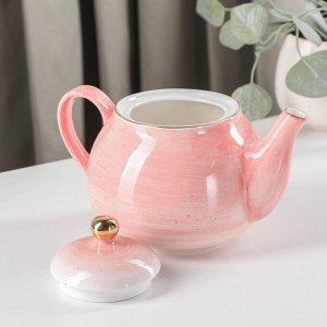 Сервиз чайный Доляна «Млечный путь», 15 предметов: 6 чашек, 6 блюдец, молочник, чайник, сахарница