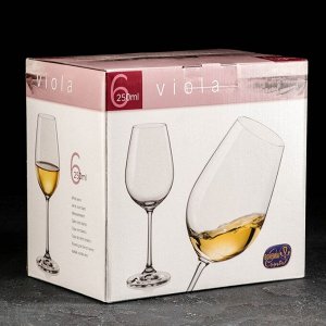 Набор бокалов для вина «Виола», 250 мл, 6 шт