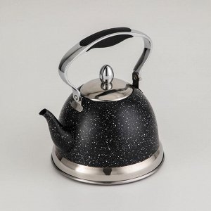 Чайник заварочный с ситом «Звёздное небо», 1,2 л, индукция, цвет чёрный
