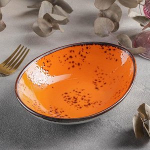 Салатник «Созвездие», 19x14 см, цвет оранжевый