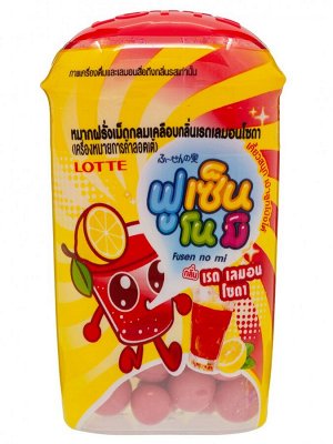 Резинка жевательная драже Fusen No Mi Lemon Soda "Лимонад", Thai Lotte, 15гр, 1/10/120
