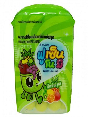 Резинка жевательная драже Fusen No Mi Mixed Fruit "Микс фруктов", Thai Lotte, 15гр, 1/10/120