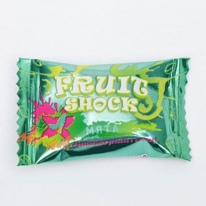 Жевательная резинка Fruit shock с начинкой мята, 4 г